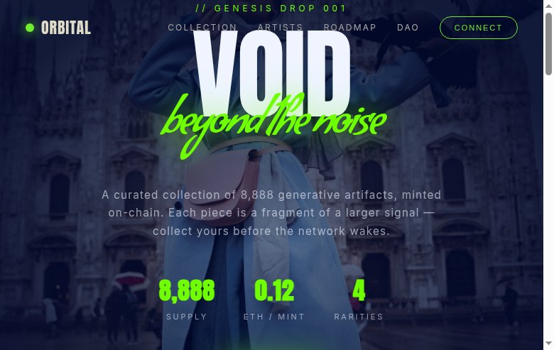 Orbital Void — NFT Drop