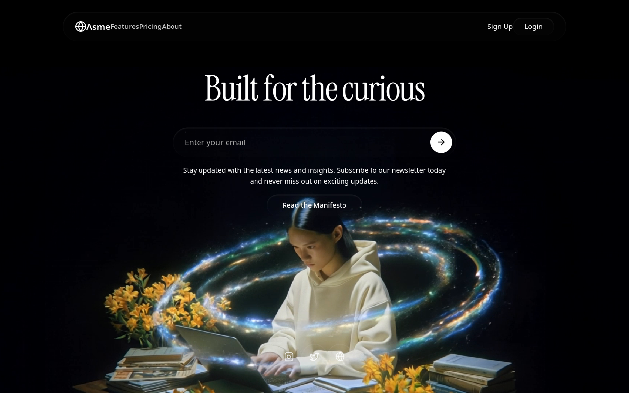 Asme — Curious Newsletter Hero
