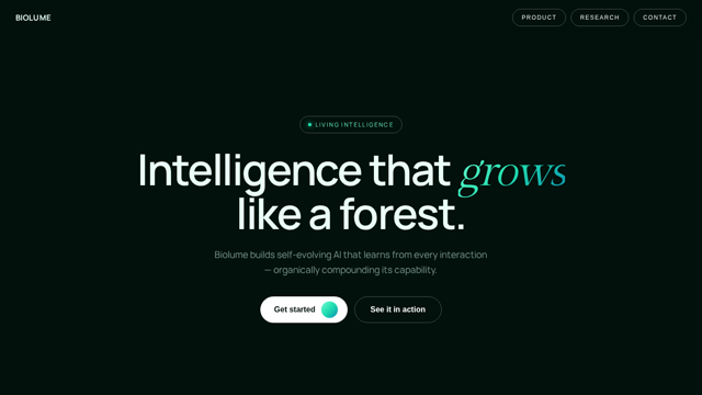 Biolume — Living Intelligence