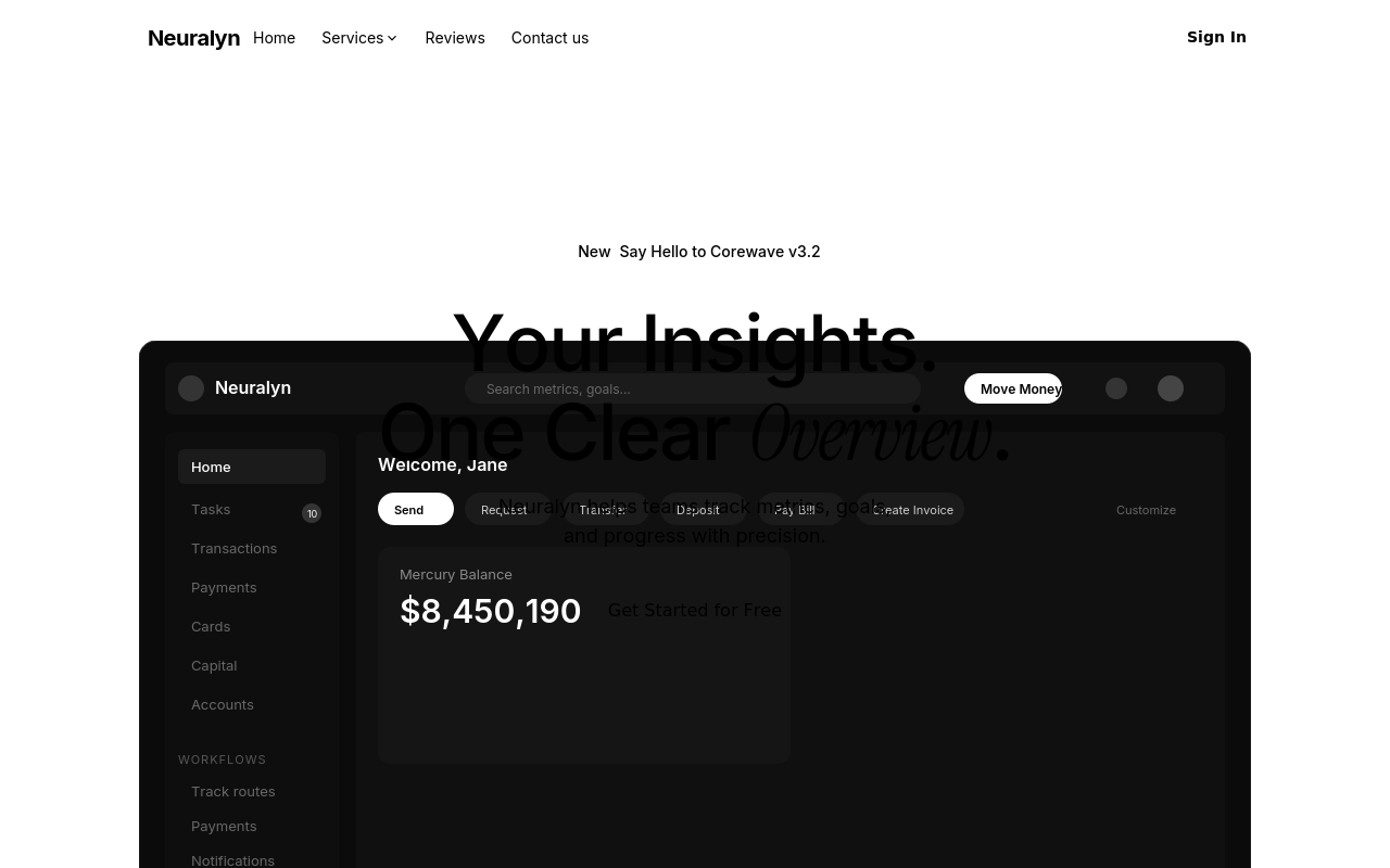 Neuralyn — Analytics Dashboard